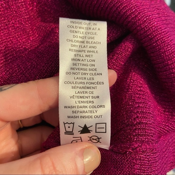 🛍️3/$30 Reitmans sparkly pleated  knit top in size medium - Picture 10 of 11